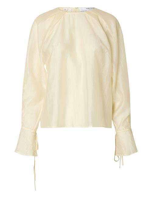 Selected Femme Slfiris Ls O-Neck Top Selected Femme Cream