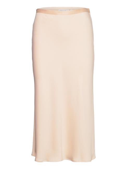 Calvin Klein Recycled Cdc Bias Cut Midi Skirt Calvin Klein Beige