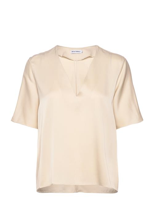 Ahlvar Gallery Yoli V-Neck Blouse Ahlvar Gallery Cream