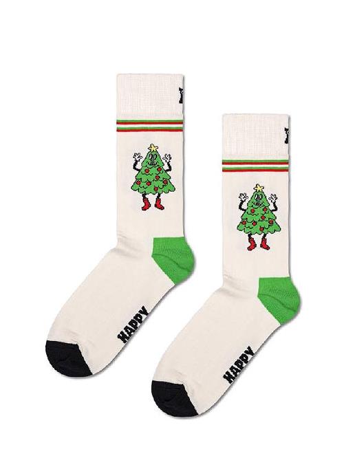 Happy Tree Sock Happy Socks White