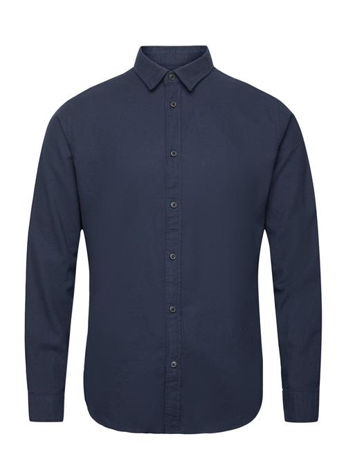 Slhslimowen-Flannel Shirt Ls Noos Selected Navy