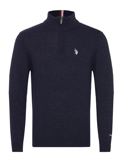 Se U.S. Polo Assn. Kevin Reg Lw Hz Uspa M Knit U.S. Polo Assn. Navy ved Booztlet