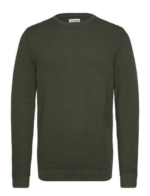 Se Jack & Jones Jjotto Knit Crew Neck Ln Jack & J S Green ved Booztlet