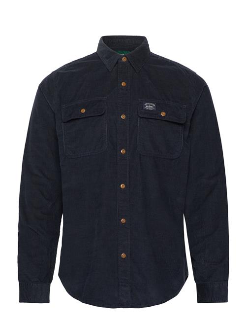 Corduroy Workwear Shirt Superdry Navy