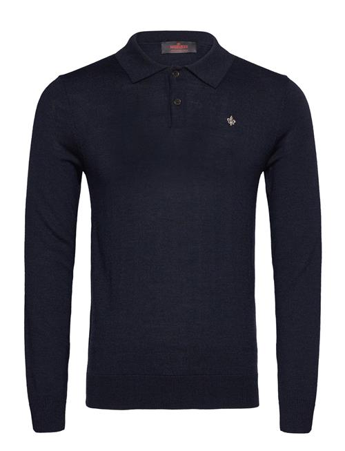 Morris Merino Polo Knit Morris Navy