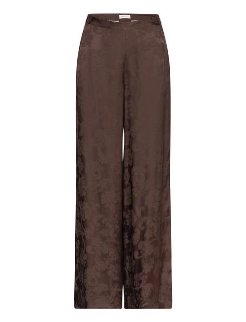 GANT Wide Leg Lace Jacquard Pant GANT Brown