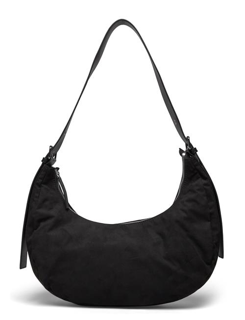 Faux Suede Crossbody Bag Monki Black