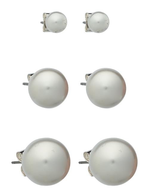 3-Pack Pearl Earrings Monki Silver