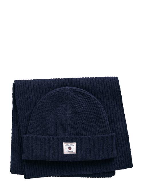 GANT Beanie Scarf Gift Set GANT Navy