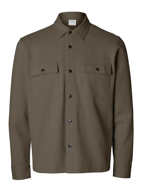 Slhjackie Sweat Jacket Noos Selected Brown