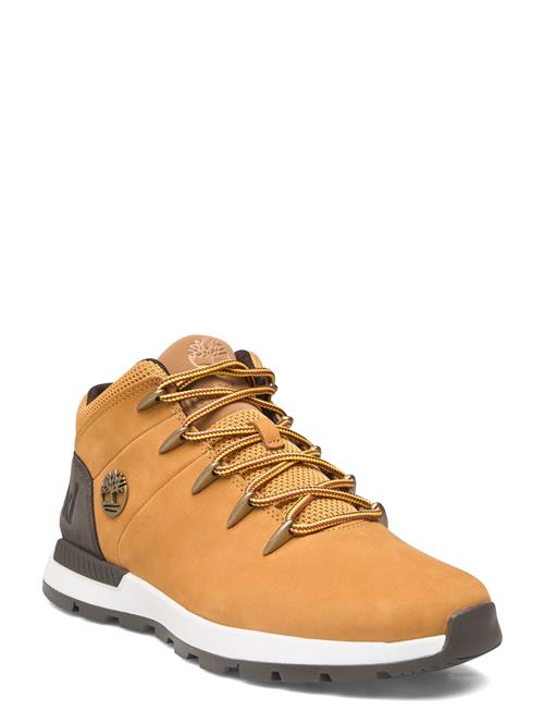 Sprint Trekker Mid Lace Up Sneaker Wheat Timberland Orange