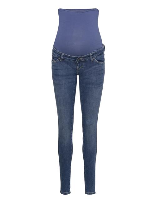 Mamalicious Mlbetty Destroyed Skinny Jeans Mamalicious Blue