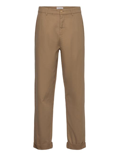 Lindbergh Wide Fit Twill Pants Lindbergh Brown