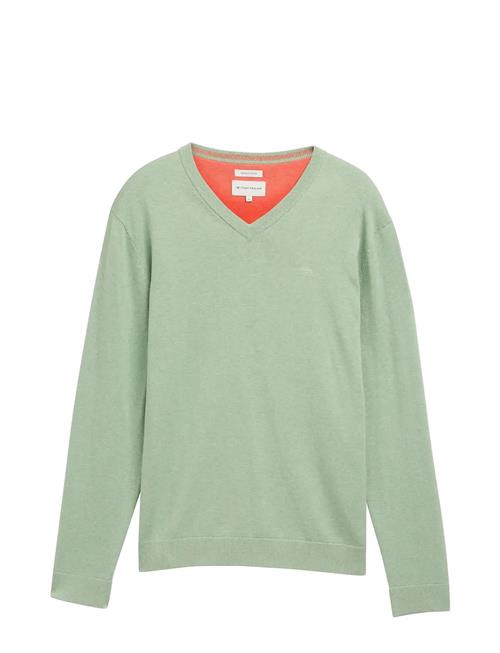 Basic V-Neck Knit Tom Tailor Green