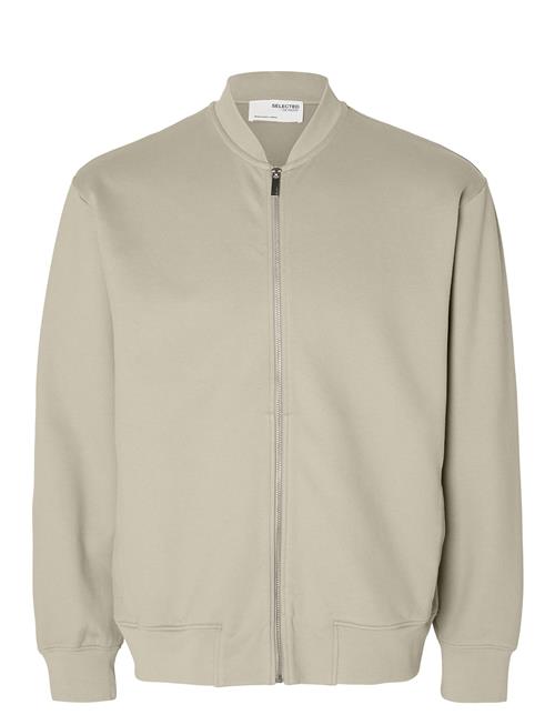 Selected Homme Slhmack Sweat Bomber Ls Noos Selected Homme Beige