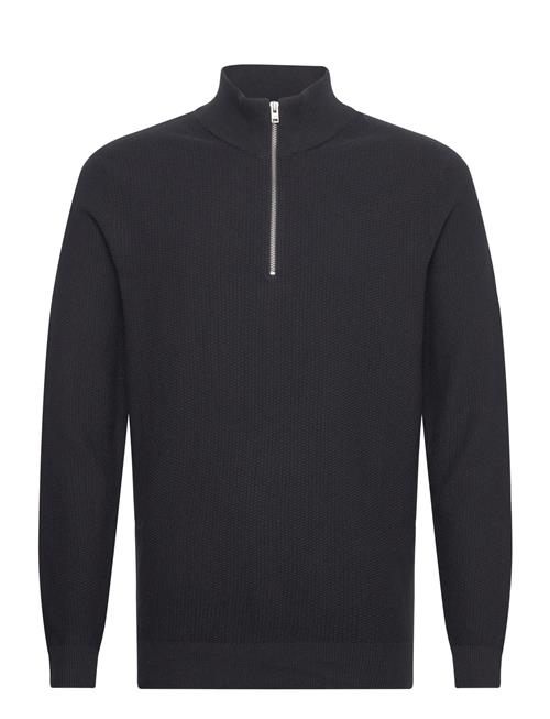 Casual Friday Cfkarl 0160 Structured Halfzip Knit Casual Friday Navy