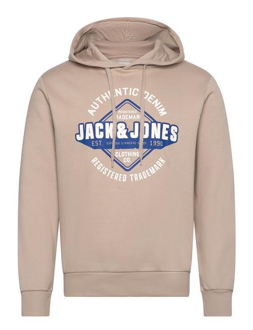 Jack & Jones Jjelogo Sweat Hood 2 Col 24/25 Noos Jack & J S Cream