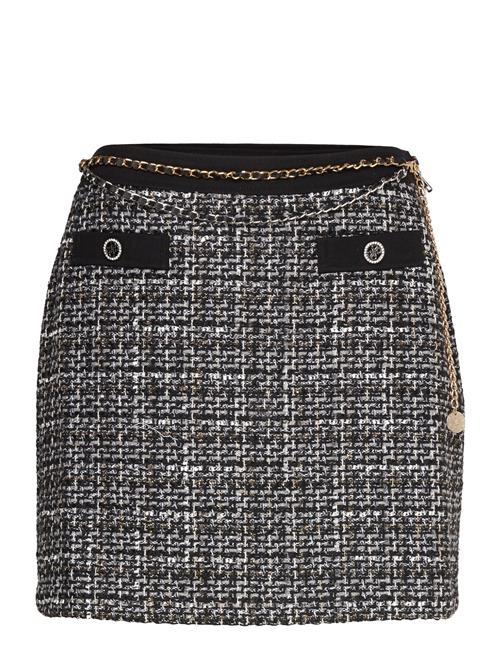 Yvonne Mix Denim Tweed Skirt GUESS Jeans Black