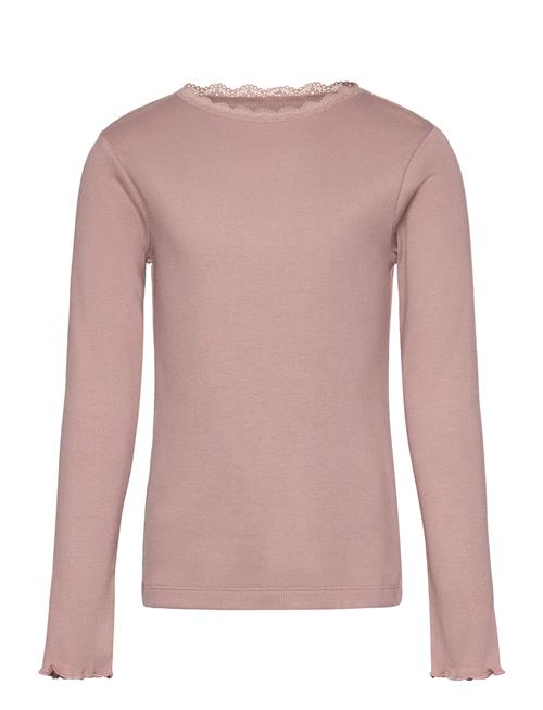 Huttelihut T-Shirt Ls Rib Huttelihut Pink