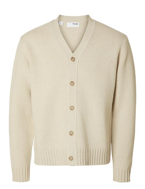 Selected Homme Slhcody Ls Knit Relaxed Cardigan Selected Homme Cream