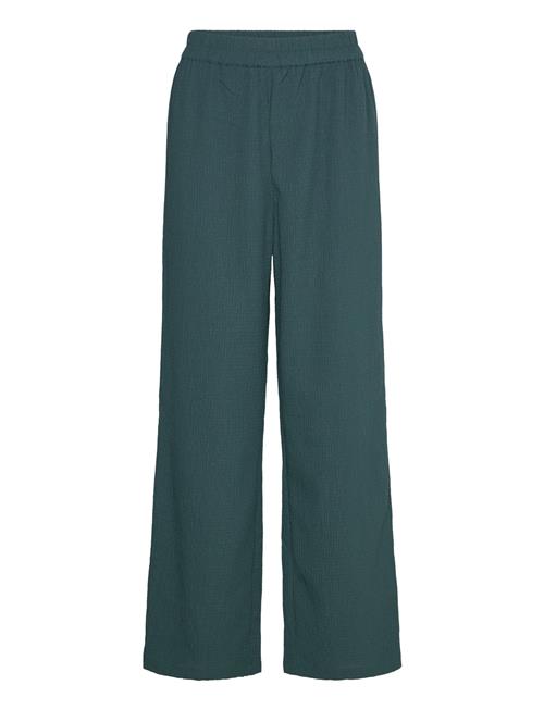 High Waist Straight Leg Trousers Monki Green