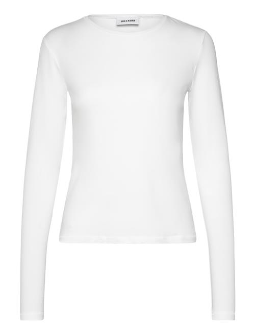 Weekday Slim Fitted Long Sleeve Weekday White