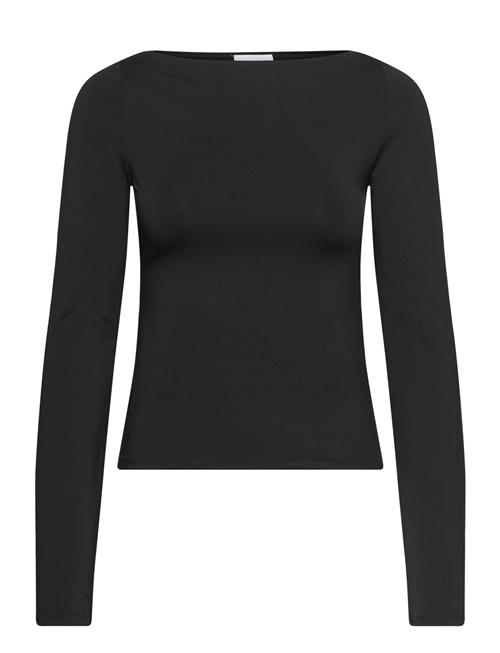 Boatneck Long Sleeve Weekday Black