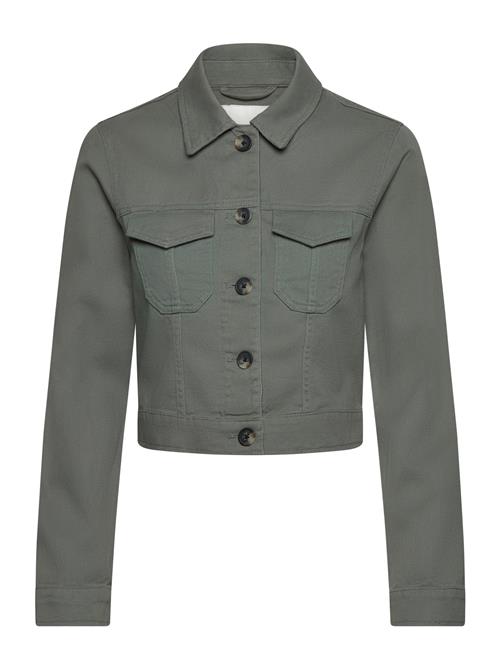 Cropped Twill Jacket Monki Khaki