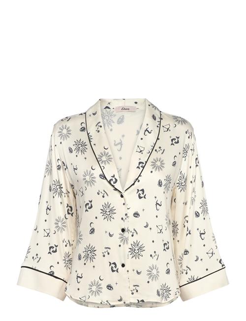 Etam Manina - Night Shirt Long Sleeves Etam White