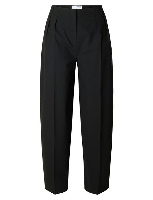 Selected Femme Slfeloise Hw Barrel Pant Selected Femme Black