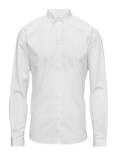 Lindbergh Oxford Superflex Shirt L/S Lindbergh White