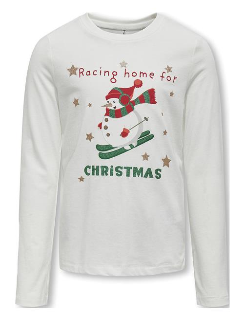 Se Kids Only Kogxmas Life Yrsa Life Reg L/S Top Jrs Kids Only White ved Booztlet