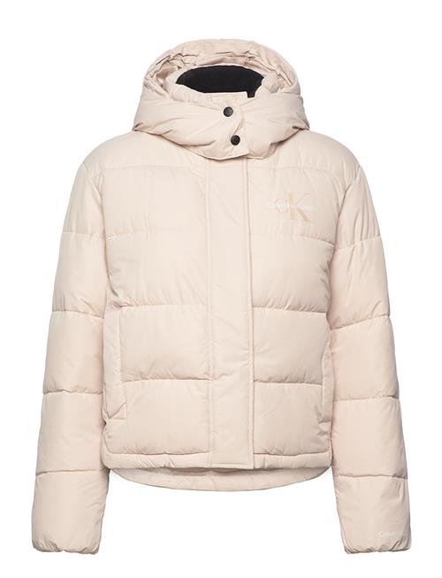 Calvin Klein Jeans Monologo Non Down Short Puffer Calvin Klein Jeans Cream