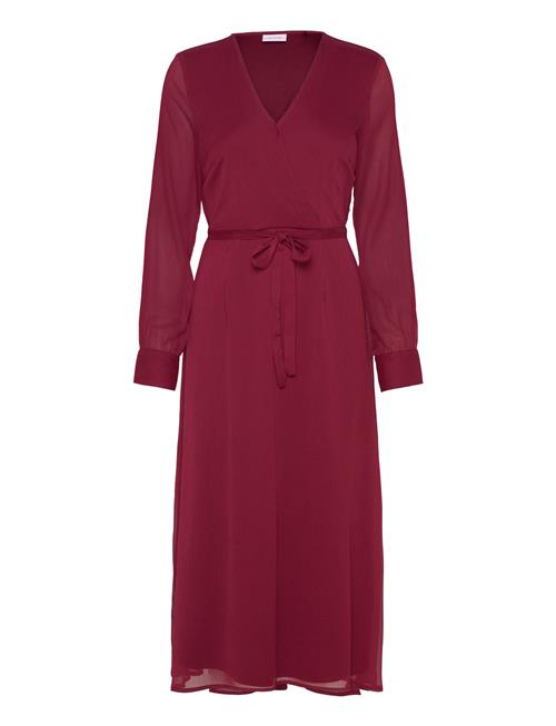 Vila Vifalia V-Neck L/S Midi Dress - Noos Vila Red