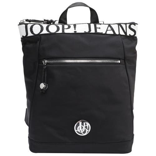 JOOP! Jeans Rygsæk 'Lietissimo Elva'  sort / hvid