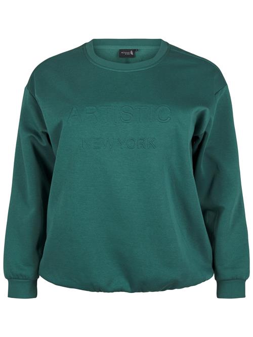 Active by Zizzi Sweatshirt 'CANNIE'  grøn