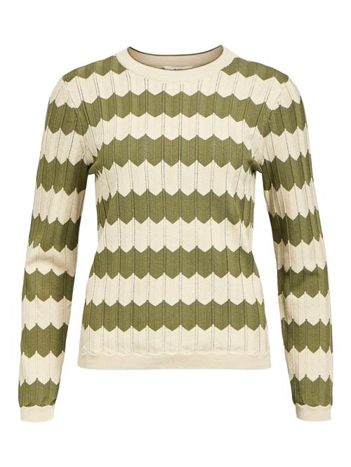 OBJECT Pullover 'OBJEBBA'  lysebeige / oliven