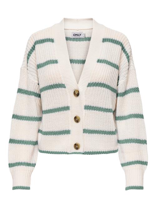 Se ONLY Cardigan 'ONLCAROLNICE'  creme / grøn ved About You