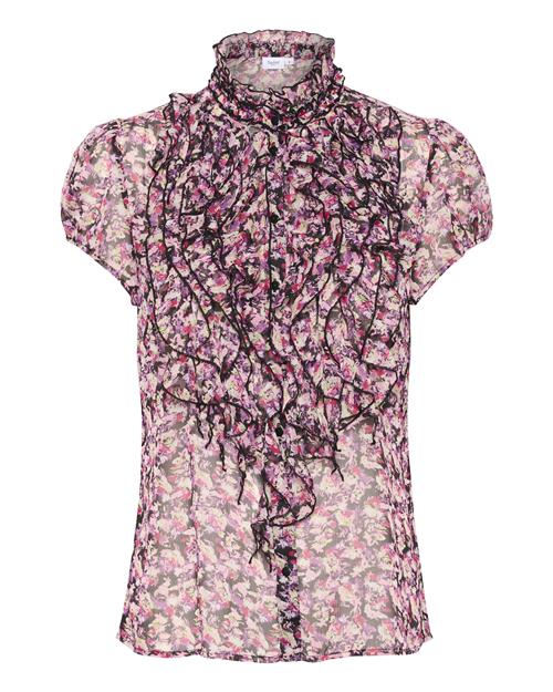 Se SAINT TROPEZ Shirts 'Lilja'  pink / fuchsia / lyserød / sort ved About You