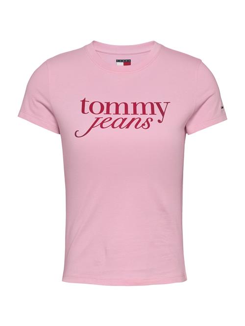 Tommy Jeans Shirts 'ESSENTIAL'  pink / rød