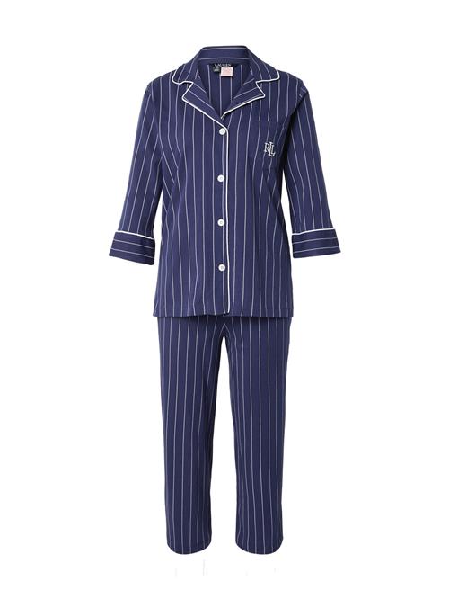 Lauren Ralph Lauren Pyjamas  mørkeblå / hvid