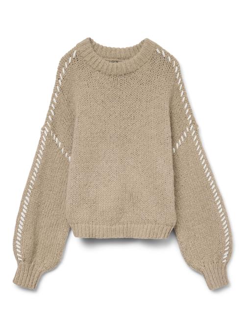 VERO MODA Pullover  beige / hvid