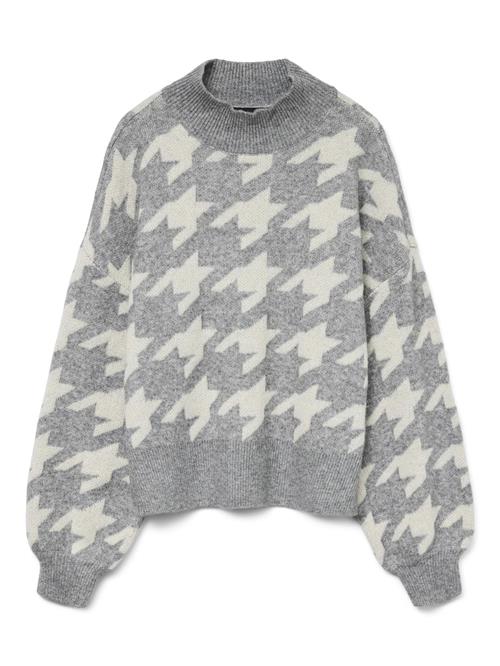 VERO MODA Pullover 'MIRA'  elfenben / grå