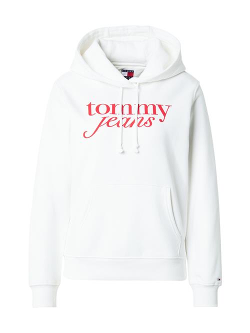 Se Tommy Jeans Sweatshirt 'ESS'  rød / hvid ved About You