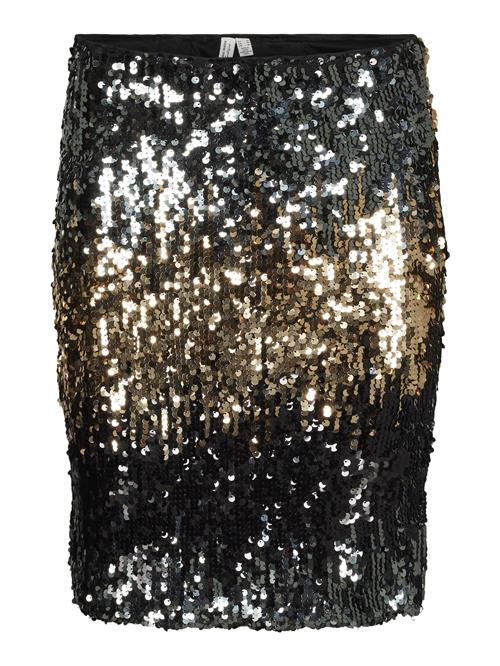 VERO MODA Nederdel 'Ria'  guld / sort