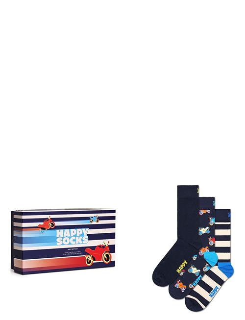 Happy Socks 3-Pack Navy Gift Set Happy Socks Navy