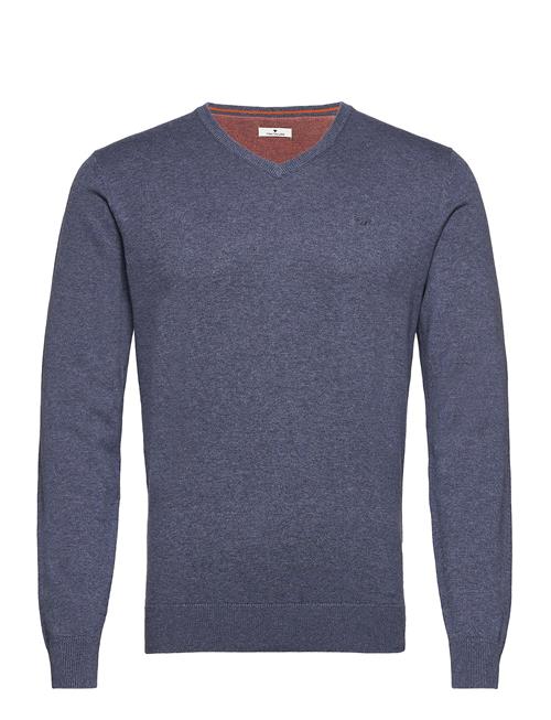 Basic V Neck Sweater Tom Tailor Navy