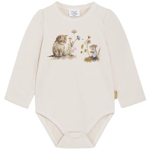 Hust&Claire Bernice Babybody Oat milk | Beige | 56 cm