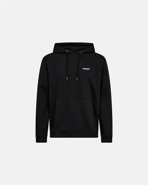 Hoodie med logo | Bomuld | Sort