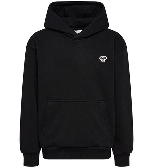 Hummel Hættetrøje - hmlJR Loose Hoodie - Sort m. Logo